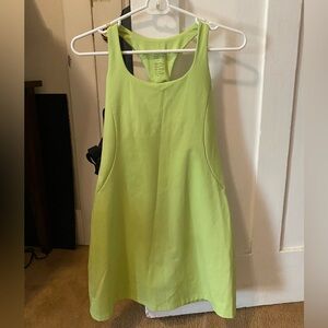 Lime Green Tank Workout Dress
